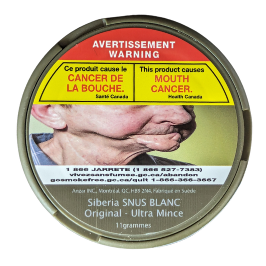 Siberia - Snus Blanc - Original - Ultra Mince - 11g Can (sleeve of 5)