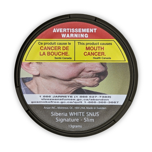 Siberia SNUS BLANC Signature - Slim - Canette de 13g (manchon de 5)